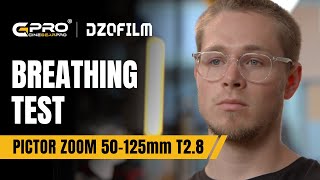 DZOFiLM 50125mm T28 Pictor Zoom Super35 Cine Lens Breathing Test [upl. by Sitruk]