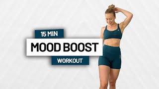 15 MIN MOOD BOOSTING HIIT WORKOUT  All Standing Beginner Friendly [upl. by Yasmin]