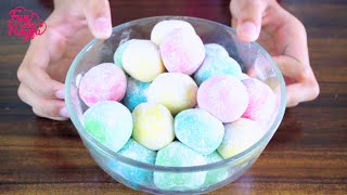 Cara Bikin BOLABOLA SUSU PELANGI Paling Mudah amp Cepat  DIY Rainbow Milk Balls FunCooking [upl. by Jerry]