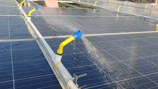 automatic solar panel cleaning system 5 year sprinkler warrenty [upl. by Dyanna218]