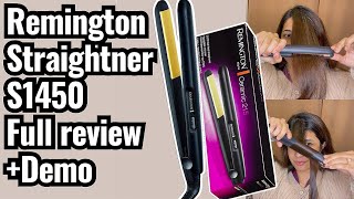 Remington Hair Straightener S1450  Honest Full Review  Demo remington [upl. by Eyllek396]