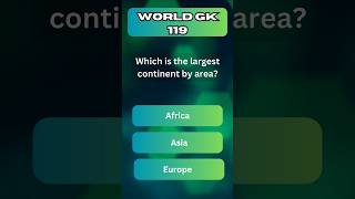 quotCan You Guess the Largest Continent by Area 🌍quot shorts riddles [upl. by Cohn]