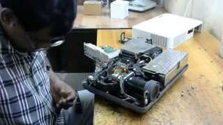 sanyo plc xw55a projector problem is dull display and sollution part 1 [upl. by Clareta]