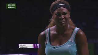 Serena Williams v Caroline Wozniacki  Singapore 2014 SF Highlights [upl. by Asirahc220]