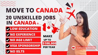 BEST 20 Jobs in Canada With Free Visa Sponsorships In 2024  With Easy Application amp Quick Approval [upl. by Aiyot]