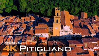 PITIGLIANO 🇮🇹 Drone 4K  Tuscany Italy [upl. by Aihsaei]