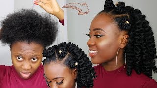 I CANT CORNROW OR FLAT TWIST No wahala  EASY PROTECTIVE STYLE  NO CORNROWS CROCHET hair howto [upl. by Agnew]