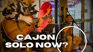 Cajon solo in the 2nd song Gig Vlog [upl. by Sucramel489]