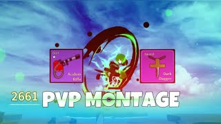 Acidum rifle  Dark Dagger PVPBounty hunting MONTAGE  Blox Fruits [upl. by Yttig]