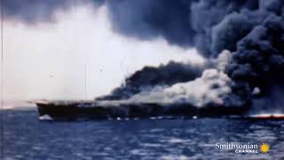 Kamikaze attacks on US Navy Fleet HD color [upl. by Perseus318]