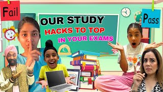 Our Study Hacks To Top In Your Exams  RS 1313 VLOGS  Ramneek Singh 1313 [upl. by Ahsenal109]