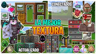 VUELVE LA MEJOR TEXTURA ÚTIL para MINECRAFT PE 120  TEXTURA BEDROCK CUSTOMIZE ACTUALIZADO 2024 [upl. by Klehm]