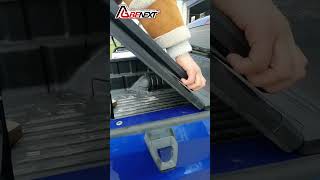 Hard trifold tonneau cover easy to install pickup truckaccessories truck cover [upl. by Aniv]