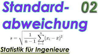 Varianz Standardabweichung Transformation  Statistik für Ingenieure  Die Basics [upl. by Airekal65]