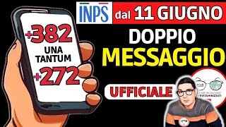 INPS UNA TANTUM 382€  272€⚠️ CIRCOLARE MAXI ASSEGNO ➜ 11 GIUGNO SMS BONUS SPESA INVALIDI PENSIONI [upl. by Alial]