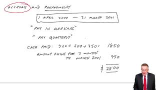 Accruals and Prepayments part c  ACCA FA lectures [upl. by Annoif989]