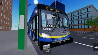 SCBCTA TransLink Roblox 2024 V24003 New Flyer XDE60 FT er1ckrailfan [upl. by Nolava]