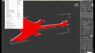 3ds Max Tutorial  Modeling Guitar 3 of 4 [upl. by Va]