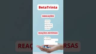 BetaTrinta Para que serve [upl. by Yllatan]