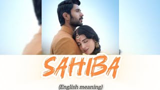 SAHIBA Lyrics English Translation – Stebin Ben  Jasleen Royal SAHIBA song lyrics [upl. by Seabury]