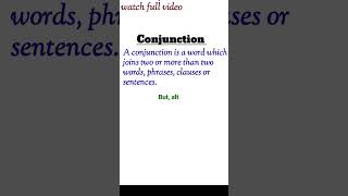 Conjunctions  Conjunctions in english grammar  Conjunction practice shorts conjunctions [upl. by Stacee158]