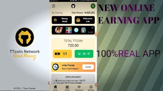 New Online earning app 2024Real app 100Download to play store [upl. by Ybloc350]