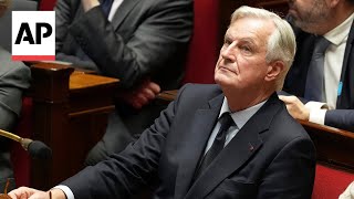 French lawmakers vote to oust Prime Minister Michel Barnier [upl. by Enirod]