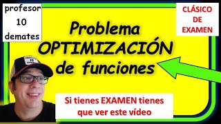 👉 Ejercicos de OPTIMIZACIÓN de funciones resueltos [upl. by Erlene]