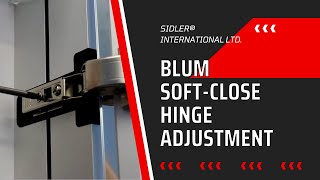 SIDLER Mirrored Cabinet BLUM Soft Close Hinge Adjustment [upl. by Ontine604]