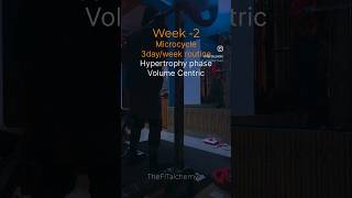 Week 2 hypertrophy mesocycle powerlifting routine home gym natural shorts viralshorts homegym [upl. by Servetnick]