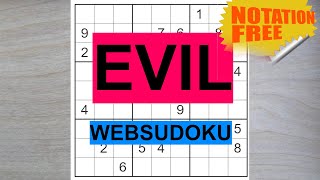 An evil says websudoku level sudoku [upl. by Marjy]