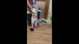 Demonstration Gross Motor Delay in 10 and a half Month Old Baby [upl. by Etteluap]