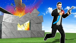 BUILDING A BASE AGAINST MY FRIENDS  Garrys Mod Base Battle [upl. by Hgielek]