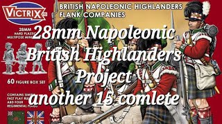 28mm Napoleonic British highlanders [upl. by Eiramyma91]