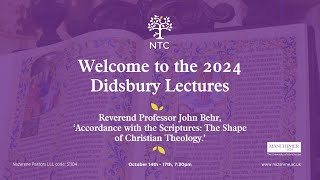 Didsbury Lectures 2024  Night 1 [upl. by Nylehtak]