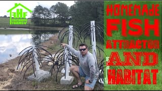 How to build the best structure for your pond These fish attractors are like a magnet [upl. by Kliber]