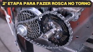 Como Fazer um Torno Caseiro Parte 86  Montagem da Engrenagem no Fuso Principal  Teste do Bedame [upl. by Prager]