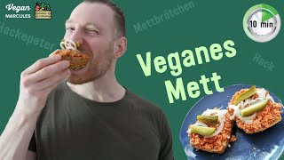 Veganes Mett in 10 min  schnell und super lecker [upl. by Steinman]