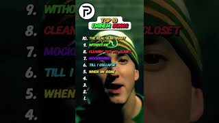 Top 10 Eminem songs eminem slimshady top10 hiphop music fyp songs rapper rapmaroc [upl. by Kip]