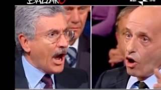 Durissimo Scontro Sallusti VS Dalema a Ballarò sul caso Affittopoli [upl. by Lukasz]