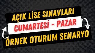 Açık lisede hangi dersten hangi gün Sınava Gireceğim [upl. by Tierza]