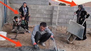 Cementing the Front Porch of Batoul’s Cabin 🏡 [upl. by Ellennoj583]