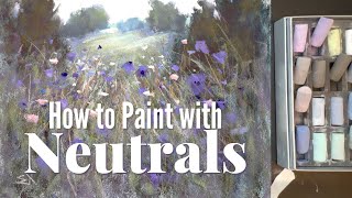 How to Paint with Neutrals  Soft Pastel Painting Tutorial [upl. by Eelirem]