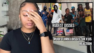 RUDEST ONE I HAVE EVER HEARD 🤯😳 Rudest Drill Disses UK v US  Reaction [upl. by Giorgio]