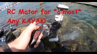 DIY RC Trolling Motor For Kayaks [upl. by Anirad]