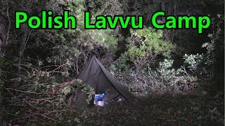 Polish Lavvu Canvas Tent Stealth Woodland Camp [upl. by Marcellina]