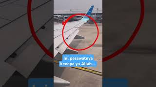 Ini pesawatnya kenapa ya Untung ketahuan pesawatlanding pesawattakeoff pesawat [upl. by Constantin]