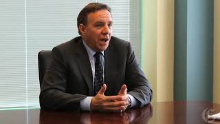 Francois Legault under fire over his lack of fluency in English in a youtube video [upl. by Helas]