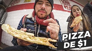 Probando PIZZA de 1 DOLAR  Calidad VS Precio [upl. by Tabshey934]