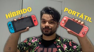 NINTENDO SWITCH LITE VS NINTENDO SWITCH  QUAL VALE A PENA COMPRAR [upl. by Nilrah]